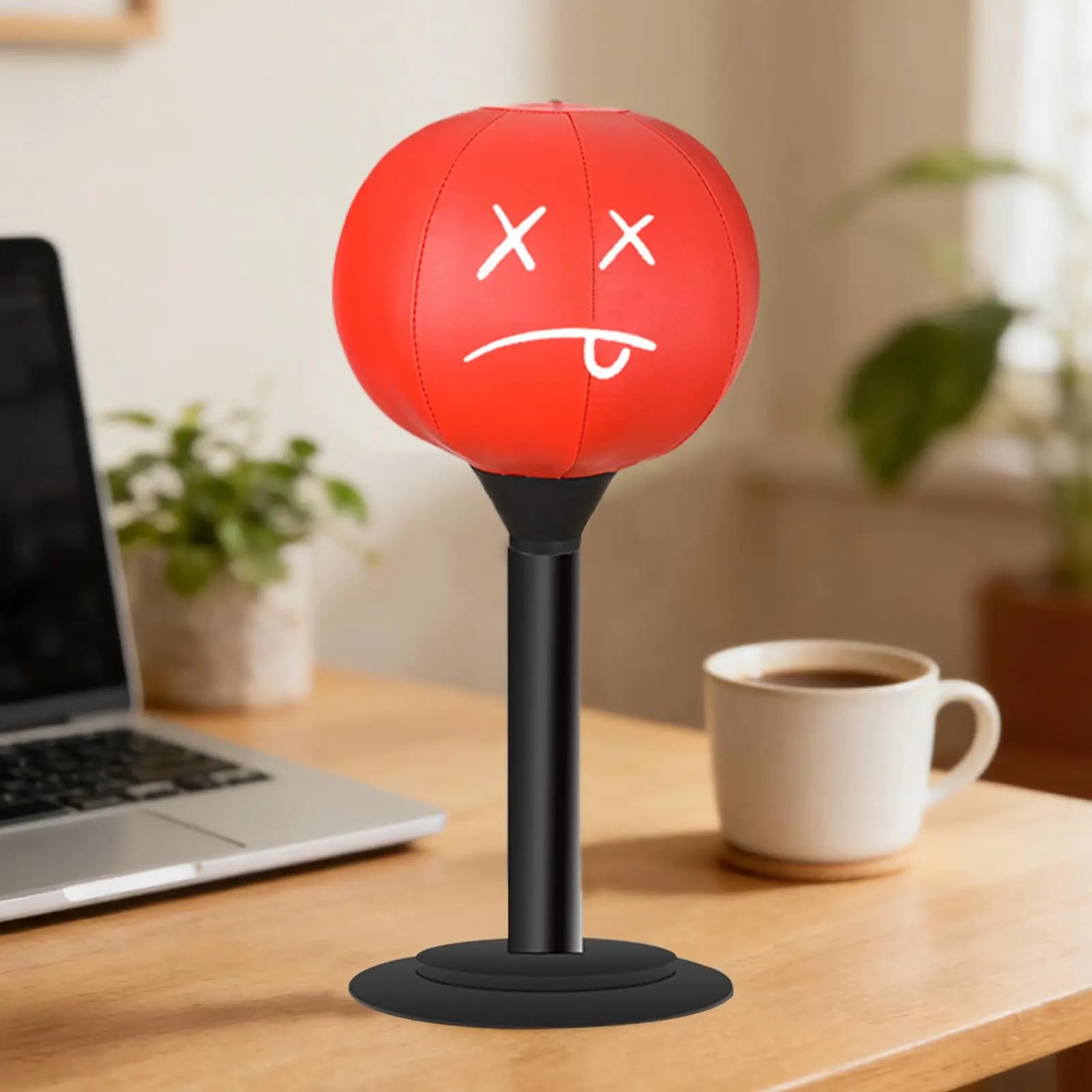 Table boxing bag Boxing bag with suction cup Stress Buster Heavy-duty antistress ball Reduces the tension of toys