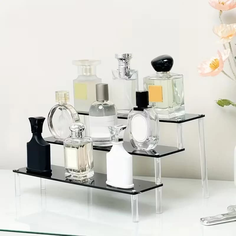 Clear Acrylic Display Stand For Anime Figures Cupcake Shelf Organizer Desserts Holder Jewels Display Risers Stand Perfume Stand
