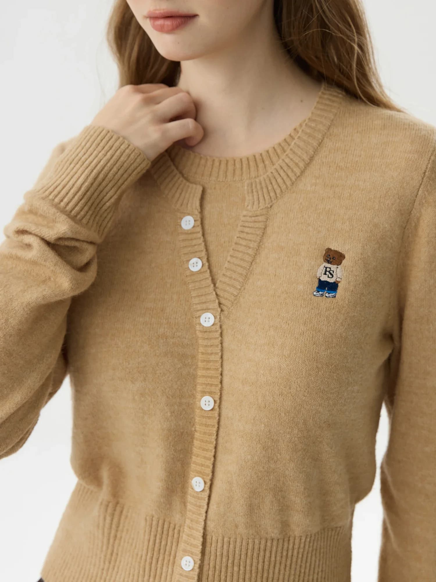 FSLE 18.9% lana di pecora falso maglione in due pezzi stile college donna pullover in maglia 2024 autunno inverno nuovo maglione di design 24FS14021