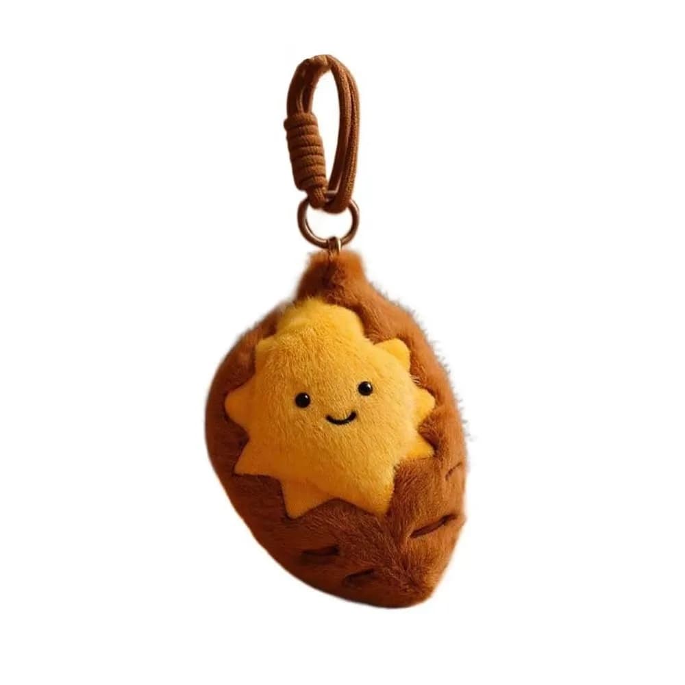 Mini pendant sweet roasted potatoes soft cartoon cute keyring sweet potato keyring doll in removable polyester from woman