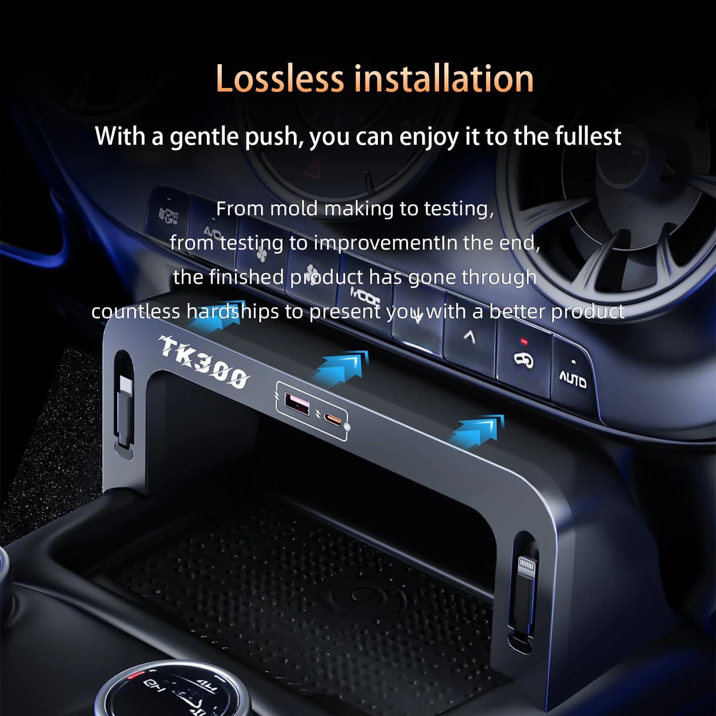 2020-2024 For Tank 300: Quick Charging Station for Auto 130W, Splitter Lighters, USB Converter
