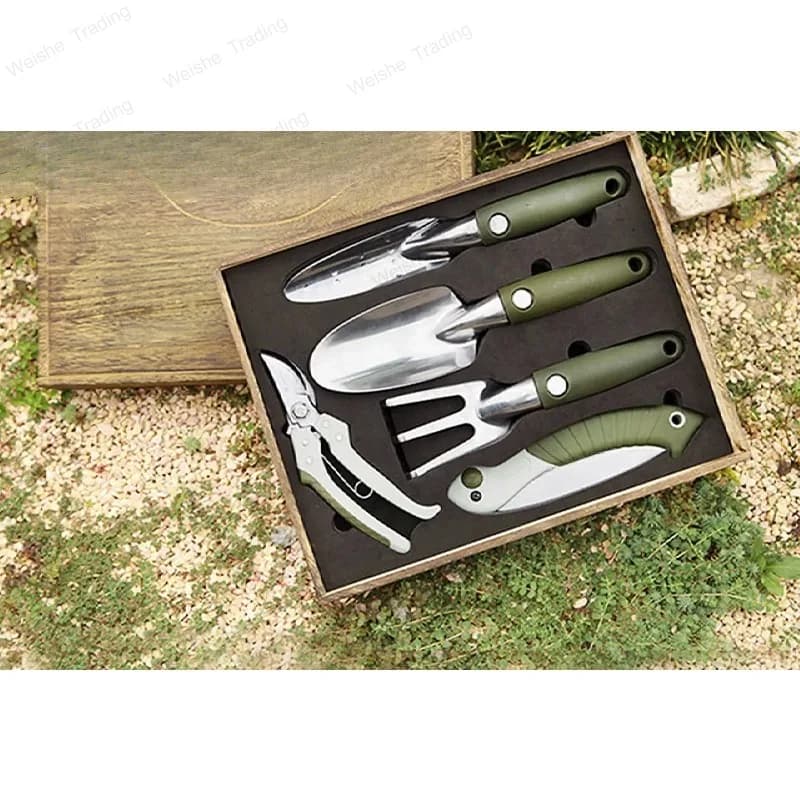 Attrezzi da giardinaggio, set di attrezzi per fiori, attrezzi per piantare fiori in giardino, pale da scavo, rastrelli, cesoie da potatura, seghe a mano