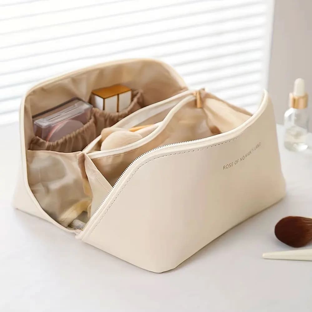 Women's Toiletry Kit Organizer Makeup Bag Makeup Case Luxury Lady Case, Cosmetic Bag, Travel Hinge Organizer Bag