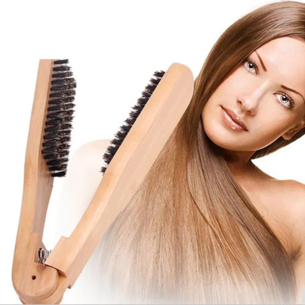 Hair Plate Hair Stylisting Hair Plate Hair Brush Double Face Hairdressing Hairstyle Straight Hair Steak