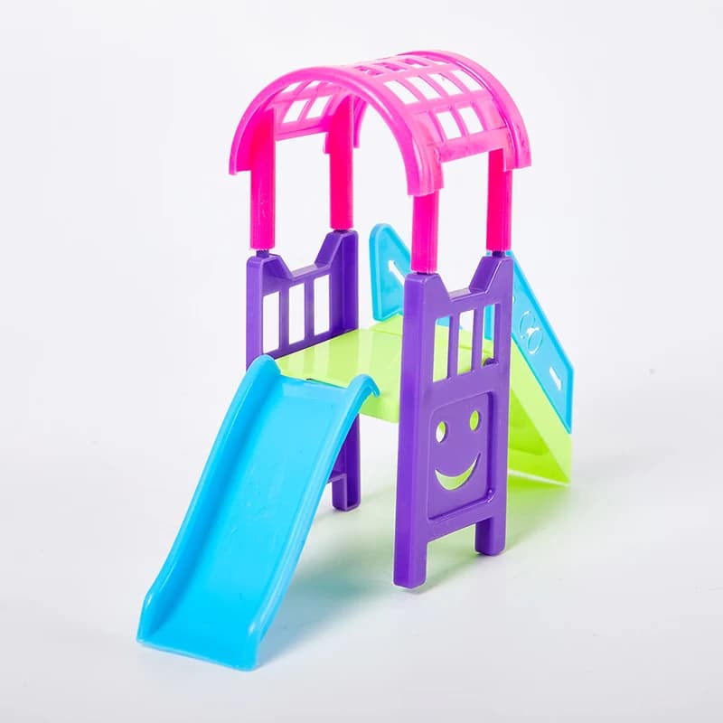 Accessori per Casa delle Bambole, Scivolo per Bambole a Tema Parco Divertimenti, Giocattoli per Bambine, Scala, Miniature per Bambole, Giocattolo Divertente da Giardino per Asilo