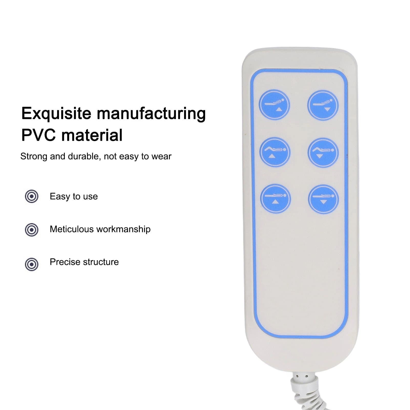 Controllo della mano della sedia elevatrice resistente all'usura in PVC IP66 elettrico del Controller del letto di sollevamento per l'ospedale (8 Pin)