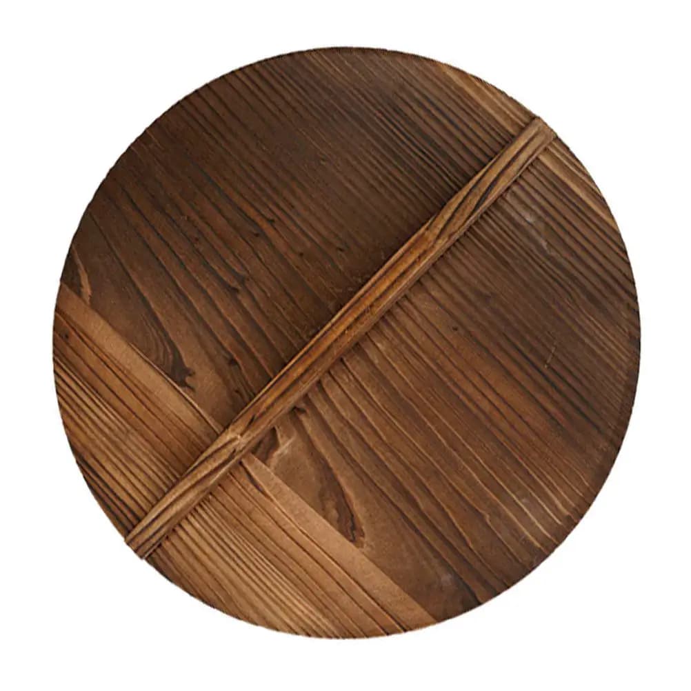 1Pcs Premium Fir Wooden Pot Cover Anti Oil Splashing Splicing Lid for Frying Pan Household Kitchenware