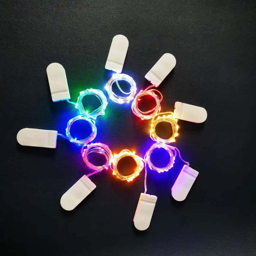 Lucine a LED Luci a corda a batteria Filo d'argento impermeabile Firefly Luci stellate Festa di nozze Natale Decorazioni natalizie