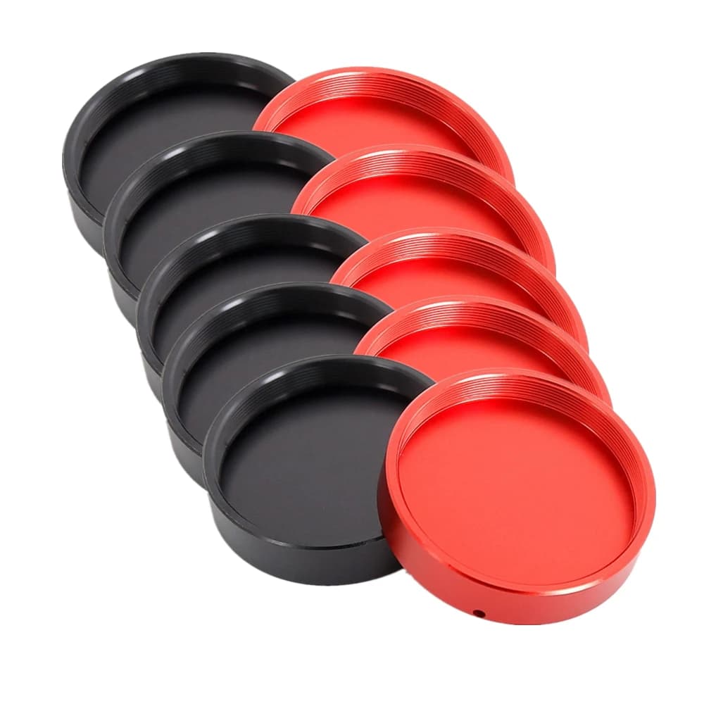 5PCS Aluminum Alloy 1.25 inch Telescope Dust Cap Protective Cover M42 Female Insert for Telescope Protection
