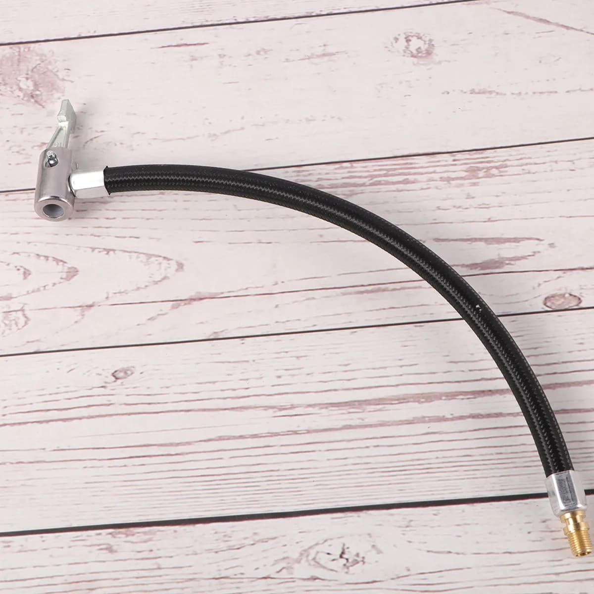 Adattatore per Gonfiatore Pneumatici con Attacco a Sgancio Rapido, Tubo di Prolunga Aria da 20 cm per Gonfiatore Pneumatici Bici, Auto, Moto, Senza Perdite
