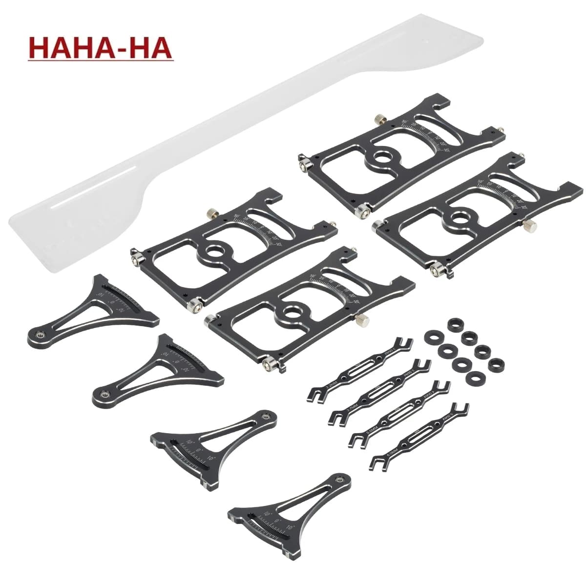 Set di Strumenti di Misurazione per Sistema di Montaggio Telaio in Lega di Alluminio RC per Traxxas Arrma Losi 1/7 1/8 Yikong YK4082 MJX H8H - Parti di Aggiornamento