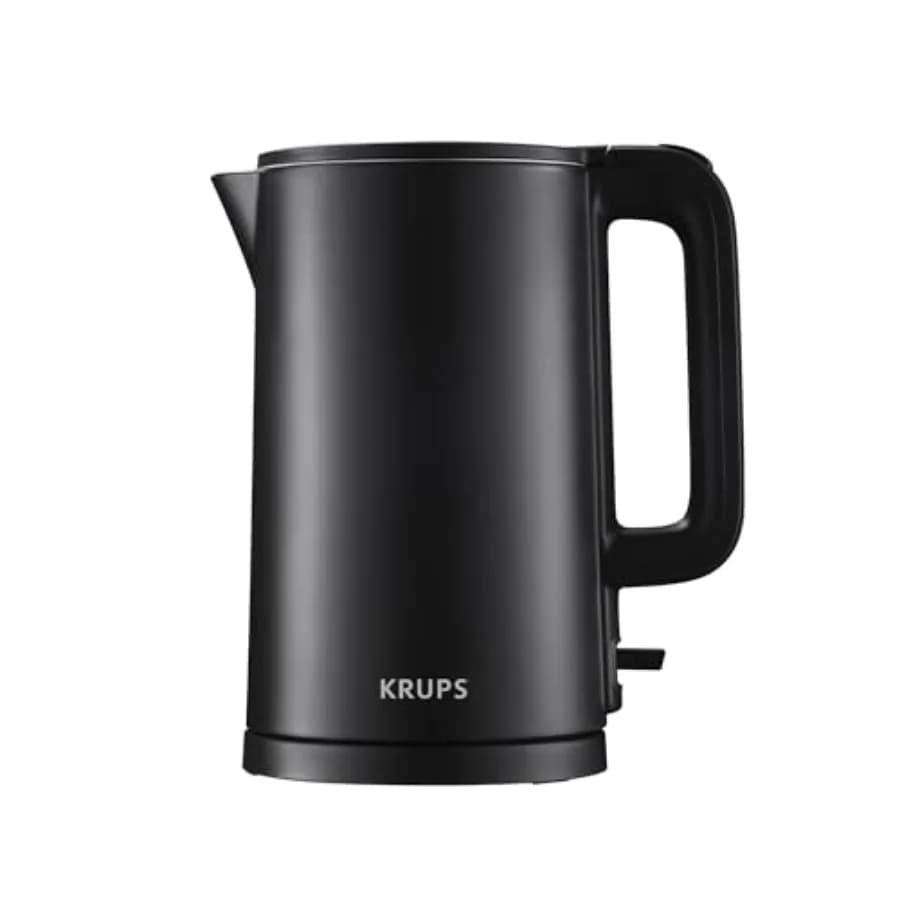 1.5L Electric Stainless Steel Interior Fast Boiling One Cup in 80 Seconds Double Wall Auto Off Keep Warm Hot Water Kettle Elect
