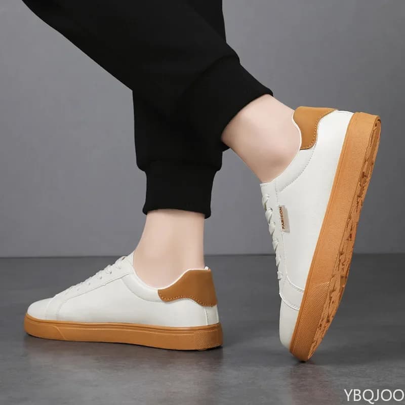 Autunno nuovi appartamenti versatili alla moda da uomo Scarpe sportive da uomo leggere e traspiranti con lacci per il tempo libero comode sneakers