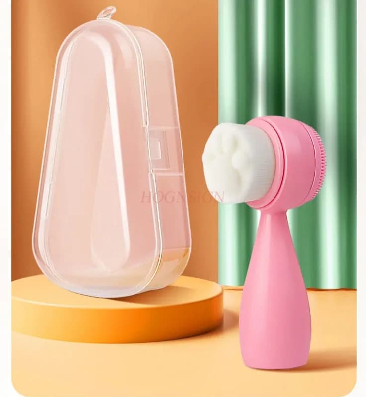 Spazzola viso in silicone per pulire i pori, setole morbide, detergente viso