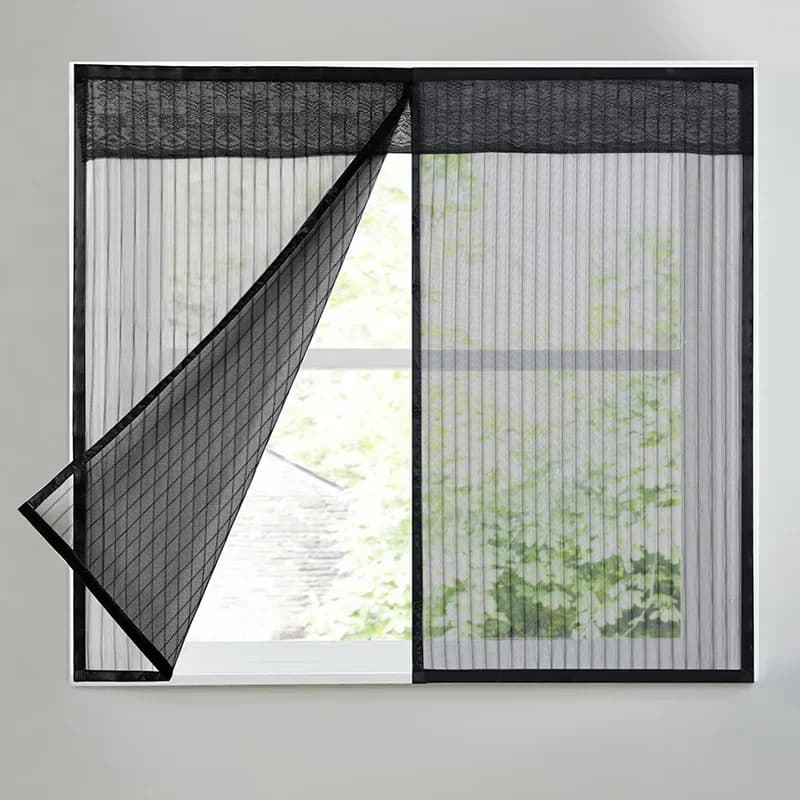 Summer Magnetic Window Curtain Net Window Anti Mosquito Insect Fly Bug Screen Kitchen Curtains Automatic Closing