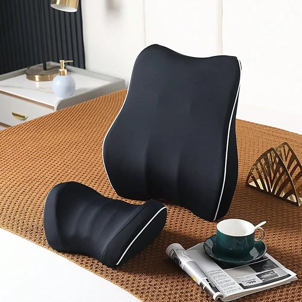Cuscino universale per auto 30x20x12cm, supporto cervicale in memory foam, cuscino per sedile auto, cuscino lombare traspirante, M