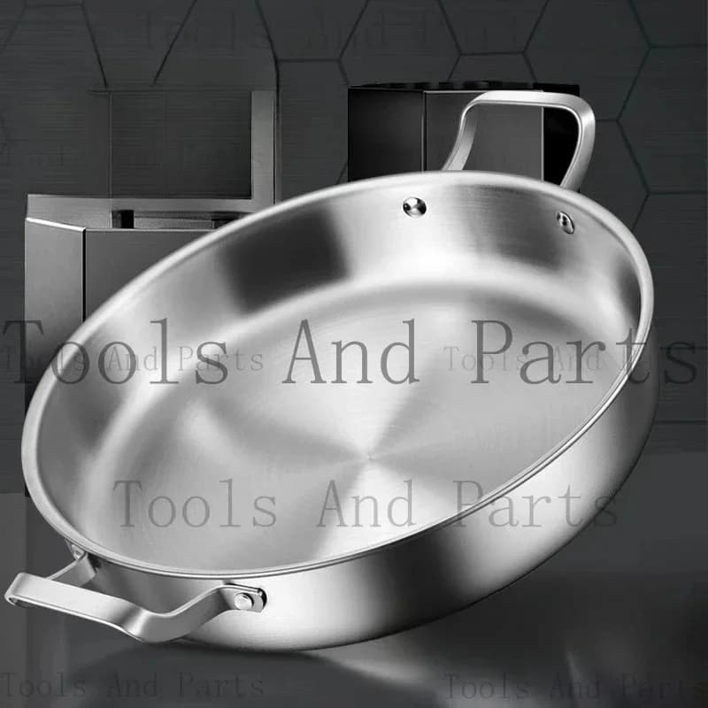 316 Stainless Steel Double-Ear , Non-Stick Frying Steak, Special Pan Pancakes Commercial Braised Pot