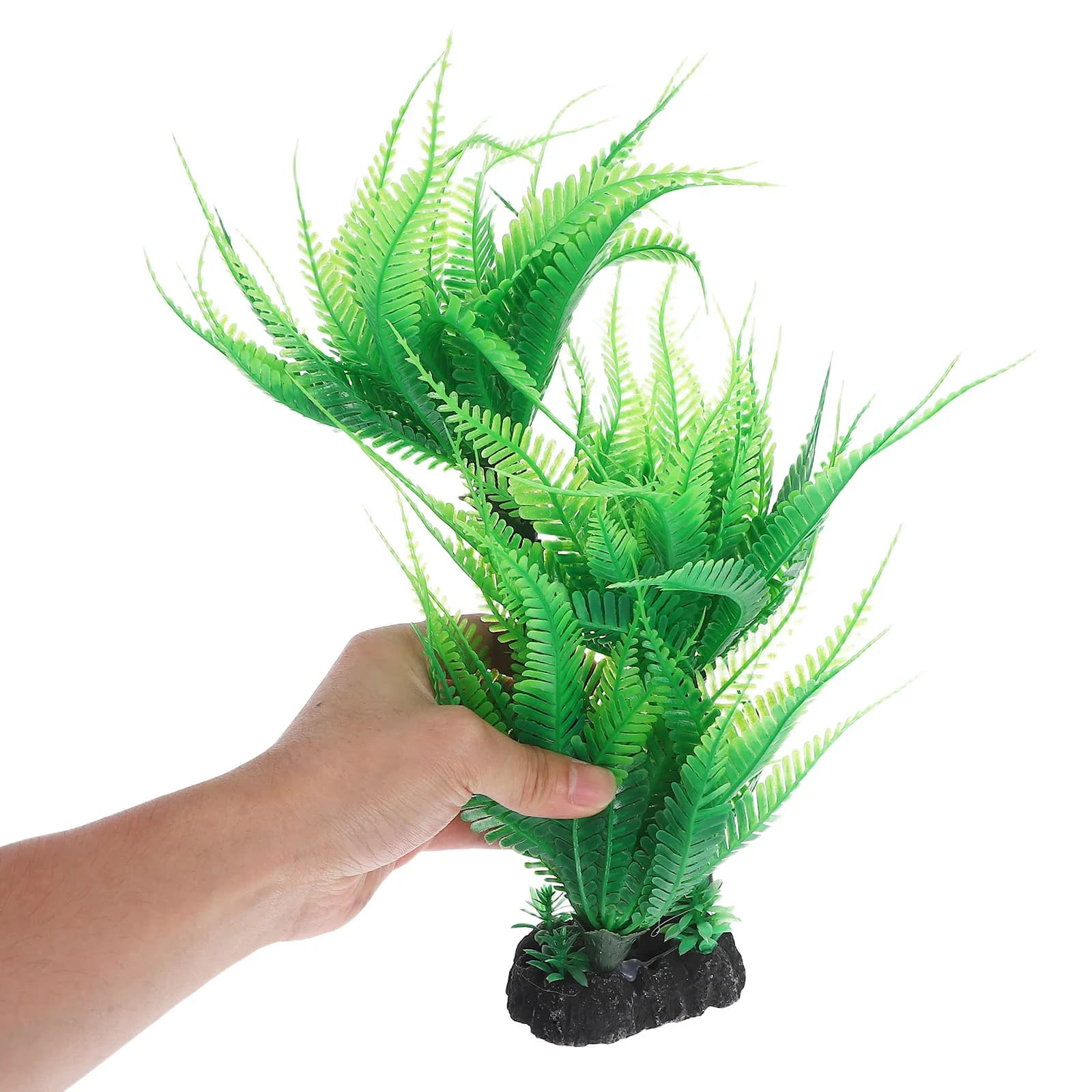 Easy Install Artificial Aquarium Plants Plastic Fake Greenery for Fish Tank Terrarium Underwater Landscaping Aquarium Decor