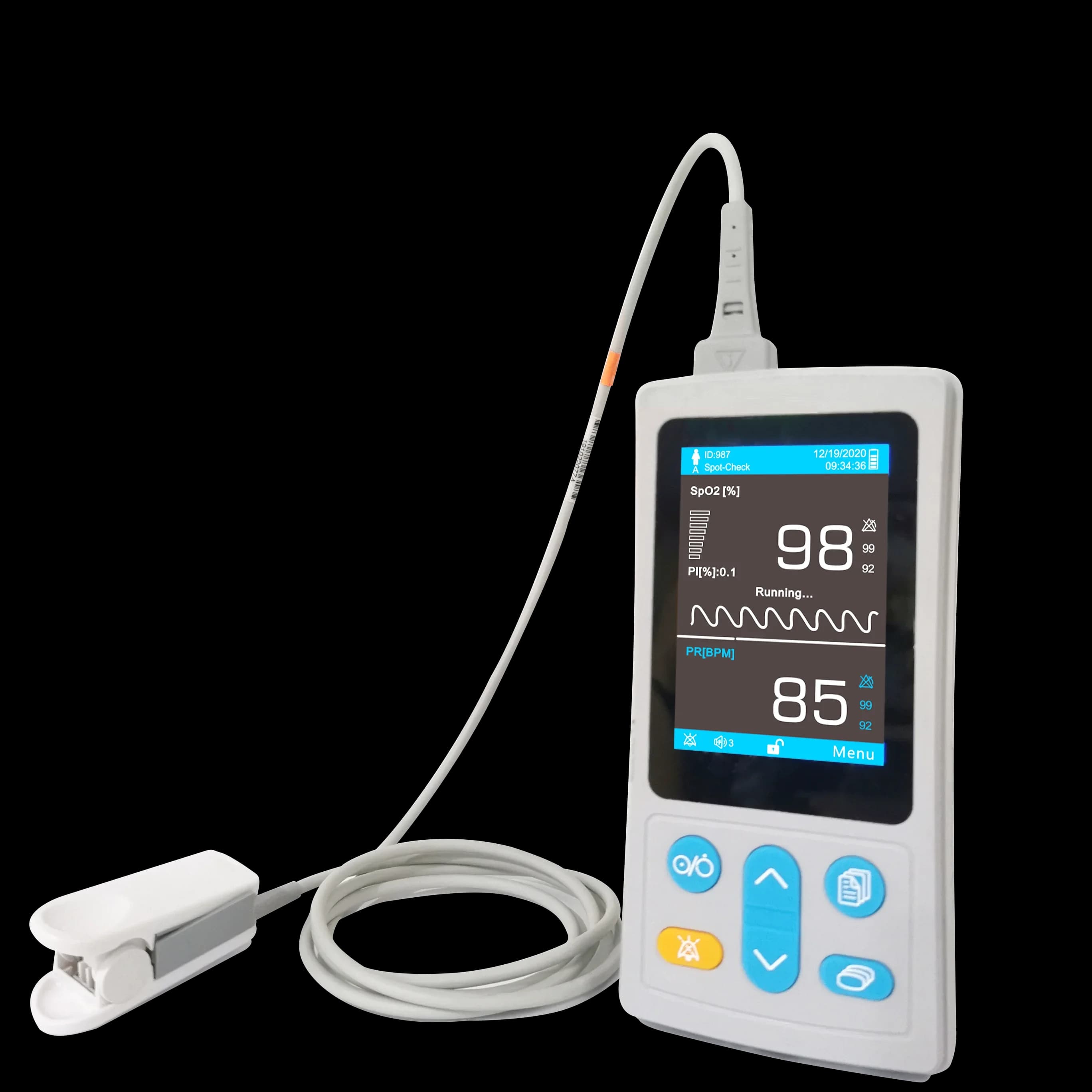 Multiparametric Portable Pulse Oxymeter for Veterinary Use Portable Pulse Oxymeter for fingertips Portable Pulse Oxymeter for Pets