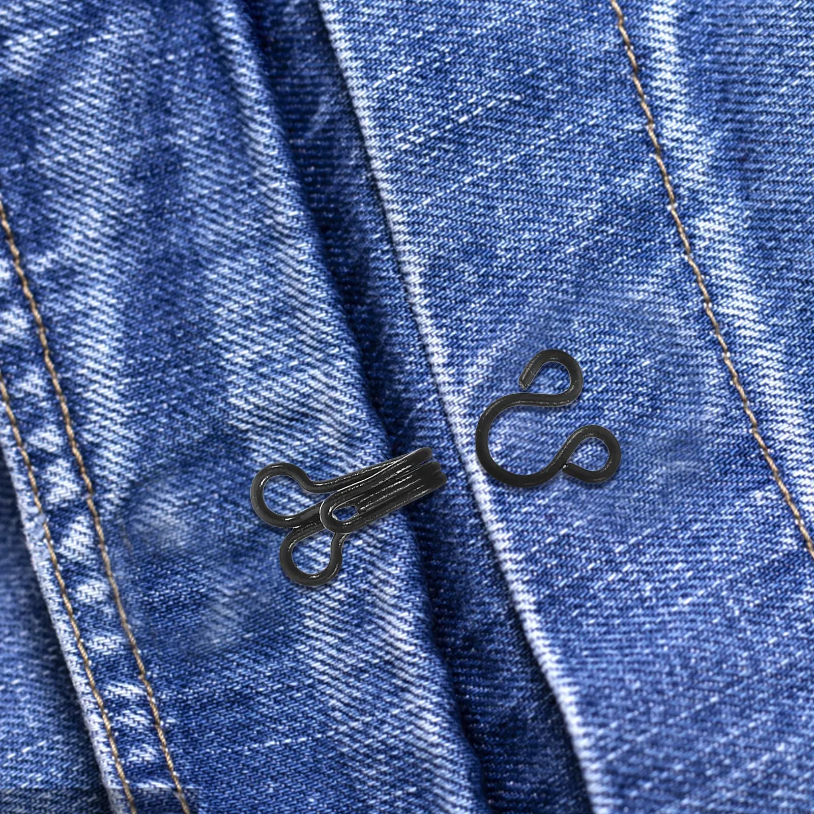 50Pcs Bra Hook and Eye Fasteners Metal Sewing Closures for Underwear Repair Couture Apparel DIY Embellishment Craft Jewelry