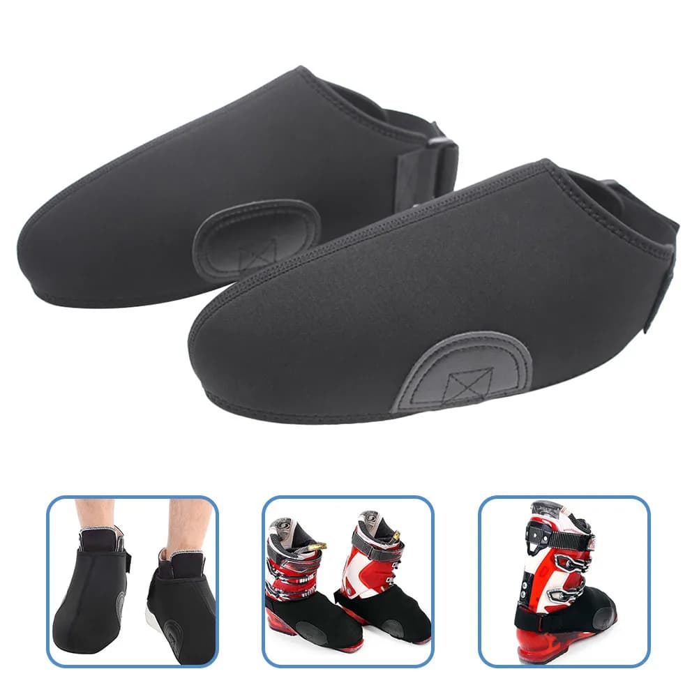 1 Paio di Protezioni per Scarpe da Trekking, Copriscarpe Antigelo Portatili, Copriscarponi da Sci Antivento, Copriscarpe per Arrampicata all'Aperto