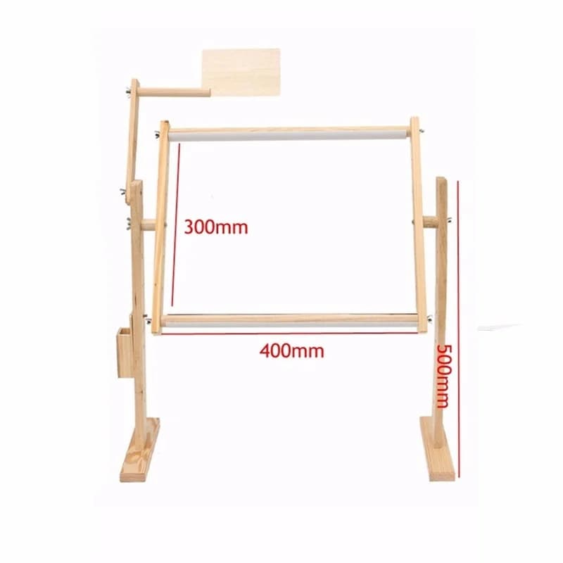 Adjustable Frame Floor Stand High Quality Wood Pine Cross Stitch Embroidery Tapestry Hoops Hight Tools Sewing Handmade Tool