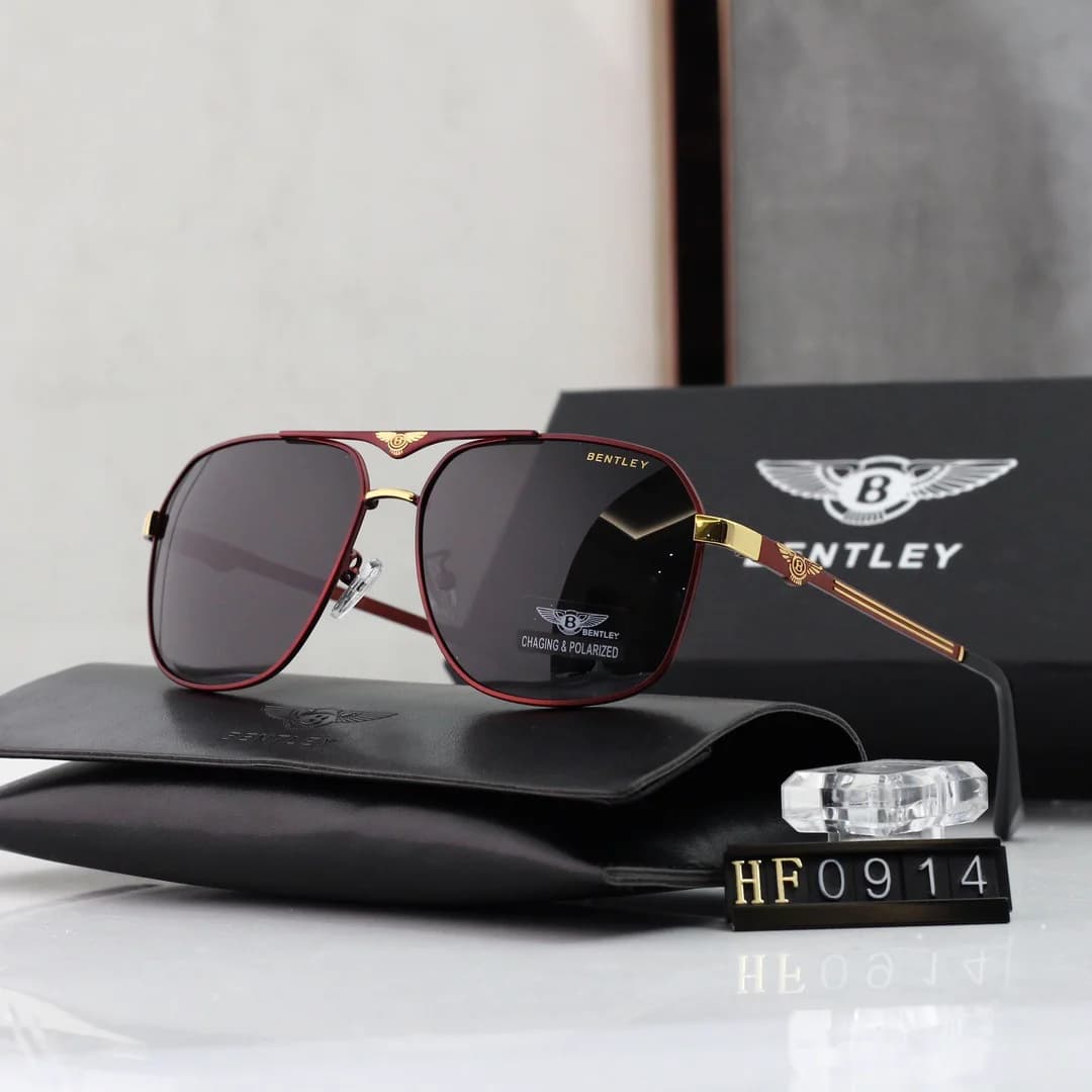 Car LOGO High End Polarized Sunglasses Metal UV protection For Bentley Flying Hurtling Spurlogo Continental GT MULLINER Bentayga