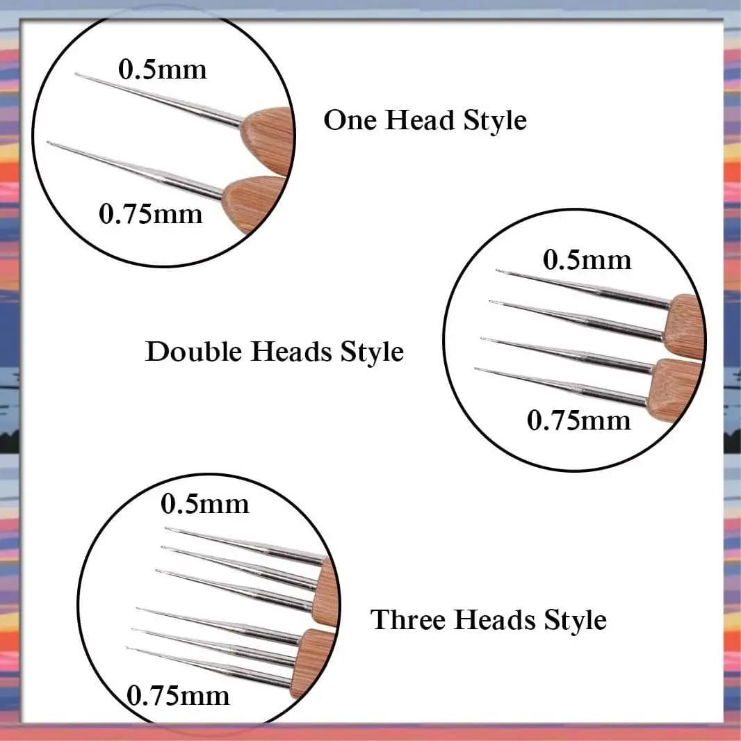 Ami all'uncinetto per dreadlock AFBC - Set di strumenti per dread lock, set di aghi per uncinetto con gancio di chiusura per capelli treccia, creazione di tappeti e altri mestieri