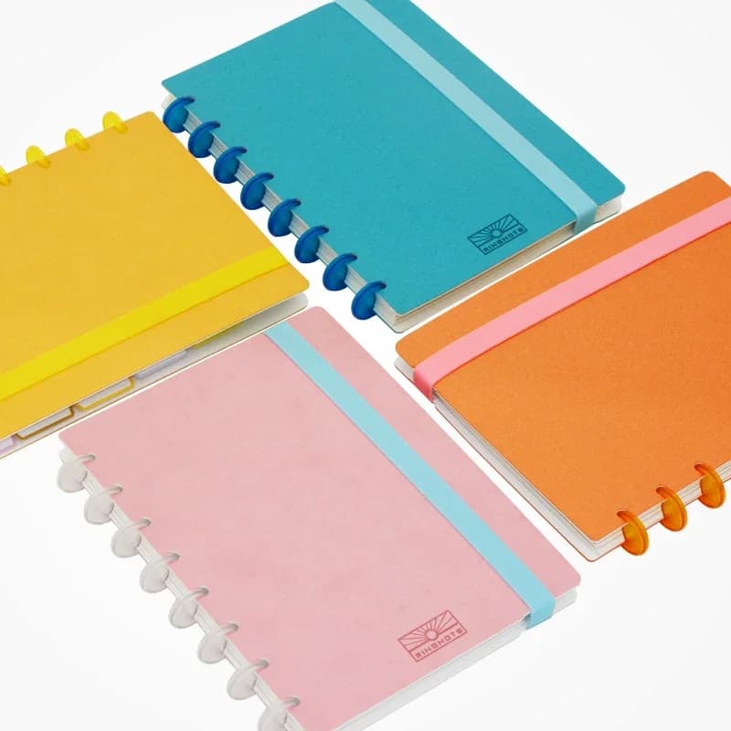 Fromthenon Fascia elastica in silicone per taccuino formato A5 A4, taccuino con raccoglitore da 8 pollici e diario di budget formato junior 2024