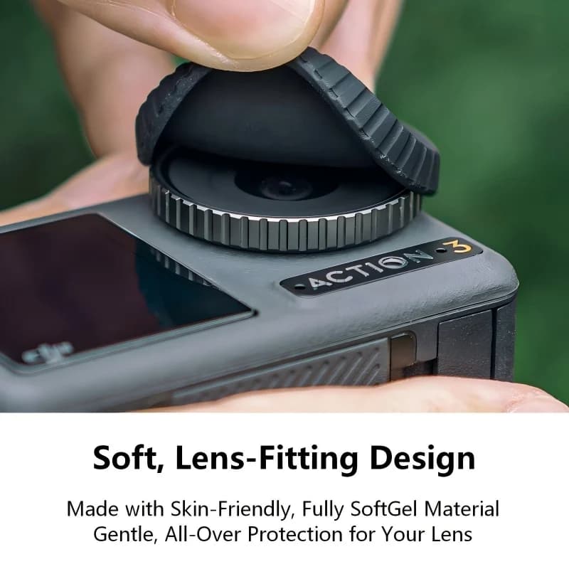 Silicone Lens Cap for DJI Osmo Action 6 - Anti-Scratch Protective Cover, Soft Dustproof Camera Lens Protector Accessories