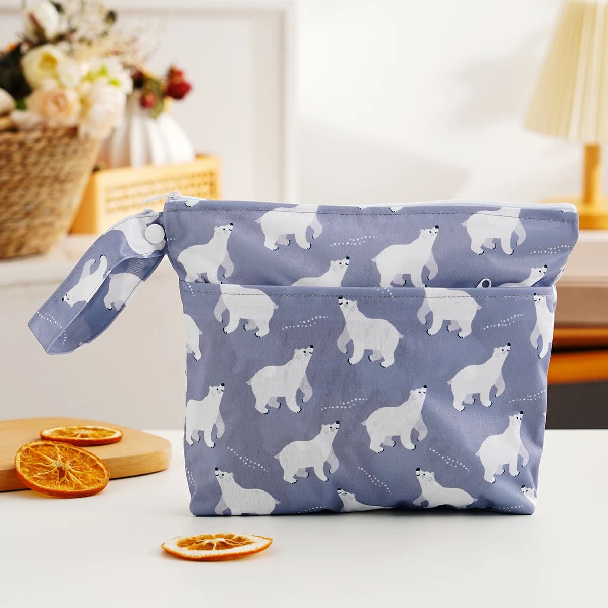 1 PC Baby Diaper Bag Waterproof Wet Dry Pack Mummy Storage Nappy Organizer Insert Tote Purse Travel Stroller Carry Bag