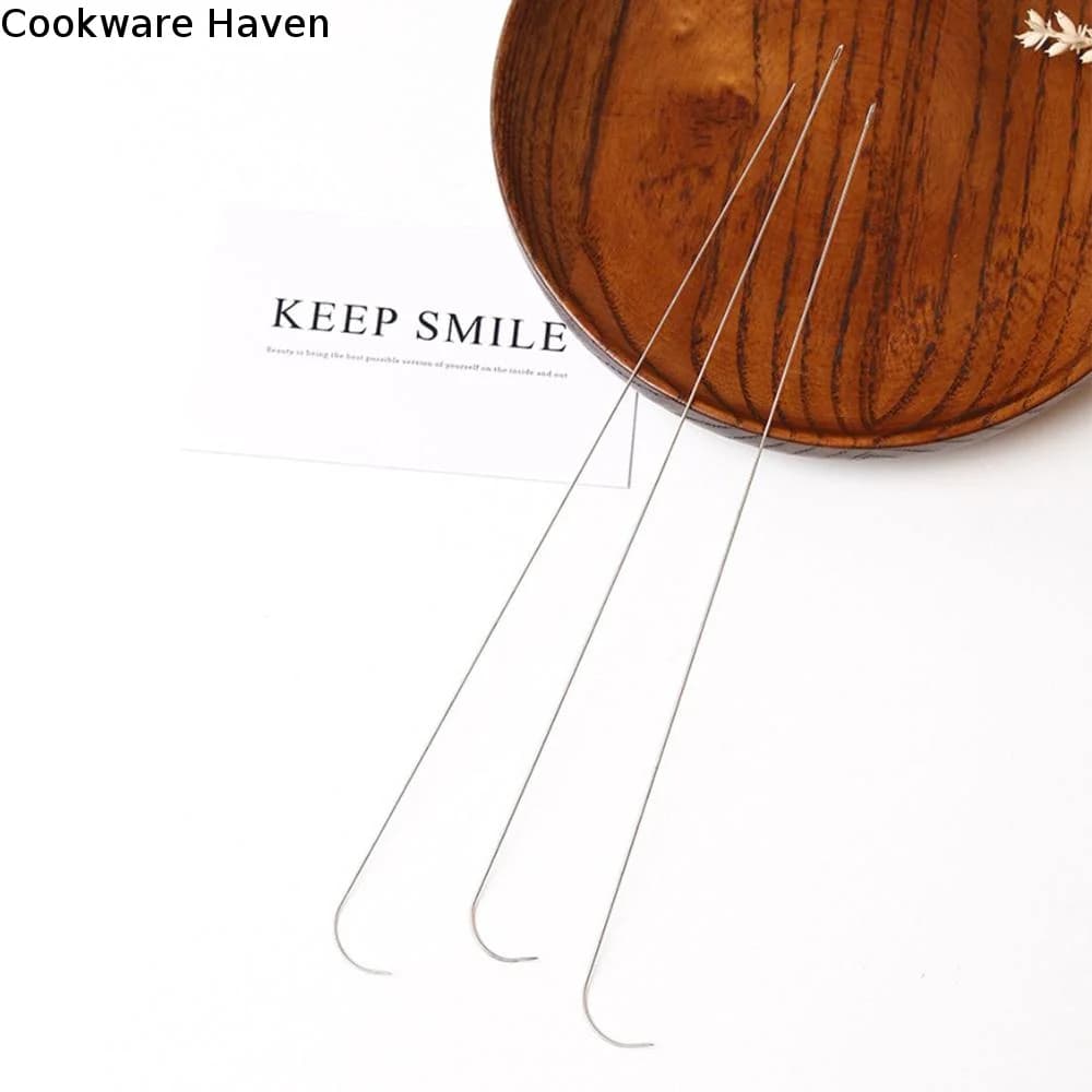 Professional for Jewelry Making Knitting Stainless Steel DIY Accessories Curved Beading Needles Sewing Tools Thin Bead Needles