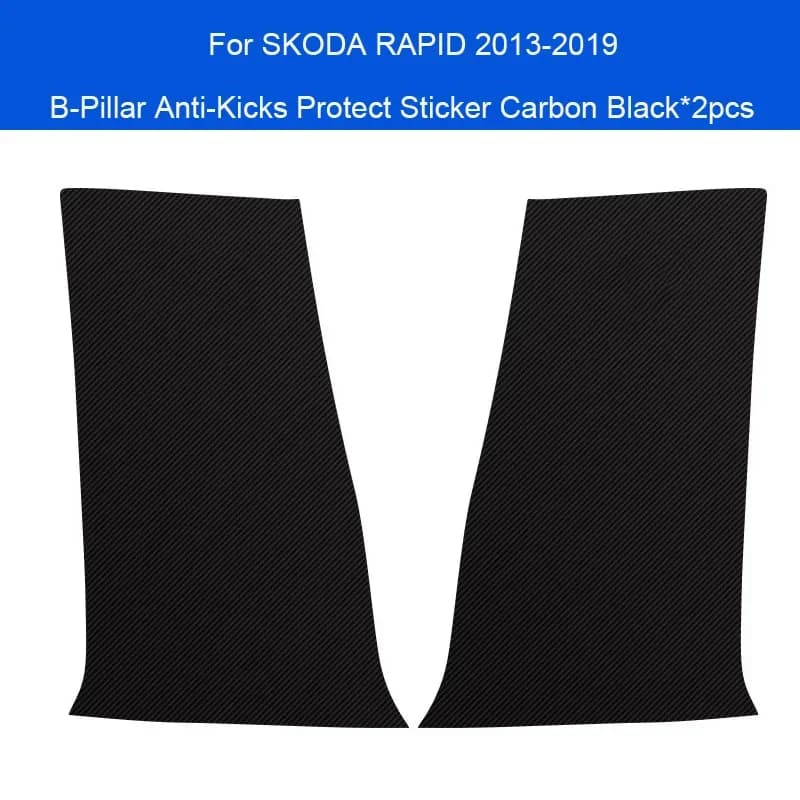 Per SKODA RAPID 2013-2019 Auto B-Pilastro Porta Anti-Calcio Proteggere Pad Auto Tronco Anti-Sporco Resistente Ai Graffi Accessorio Interno