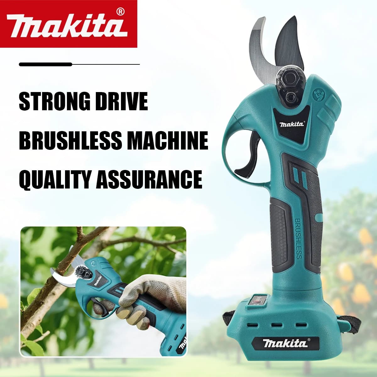 Makita 18v Tools Battery Professional Cordless Electrician Scissors Pruning Shears Cutter Wireless Drills Garden Pruner