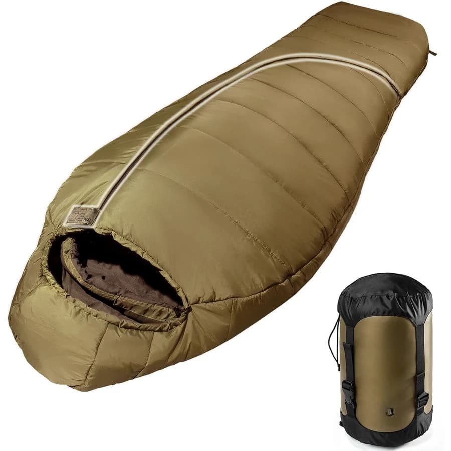 Pelo for Adults, Model 2536 for Cold climates, Pelo Mummy Bag Lightweight for 34 Seasons with Adjustable Hood, Telephone Pocket