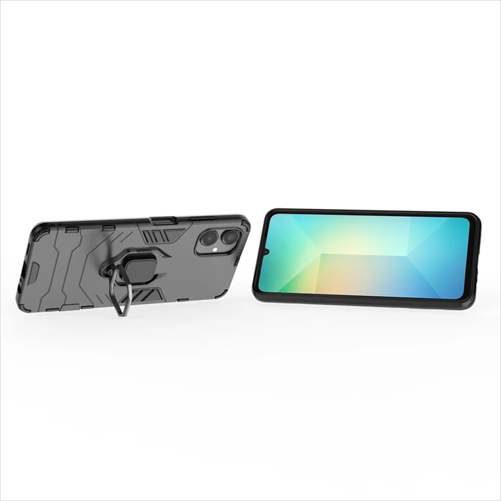 Per Samsung Galaxy A06 Anello di lusso Cover posteriore Stand Armatura Custodia antiurto per Samsung A06 A 06 Custodia per telefono SamsungA06