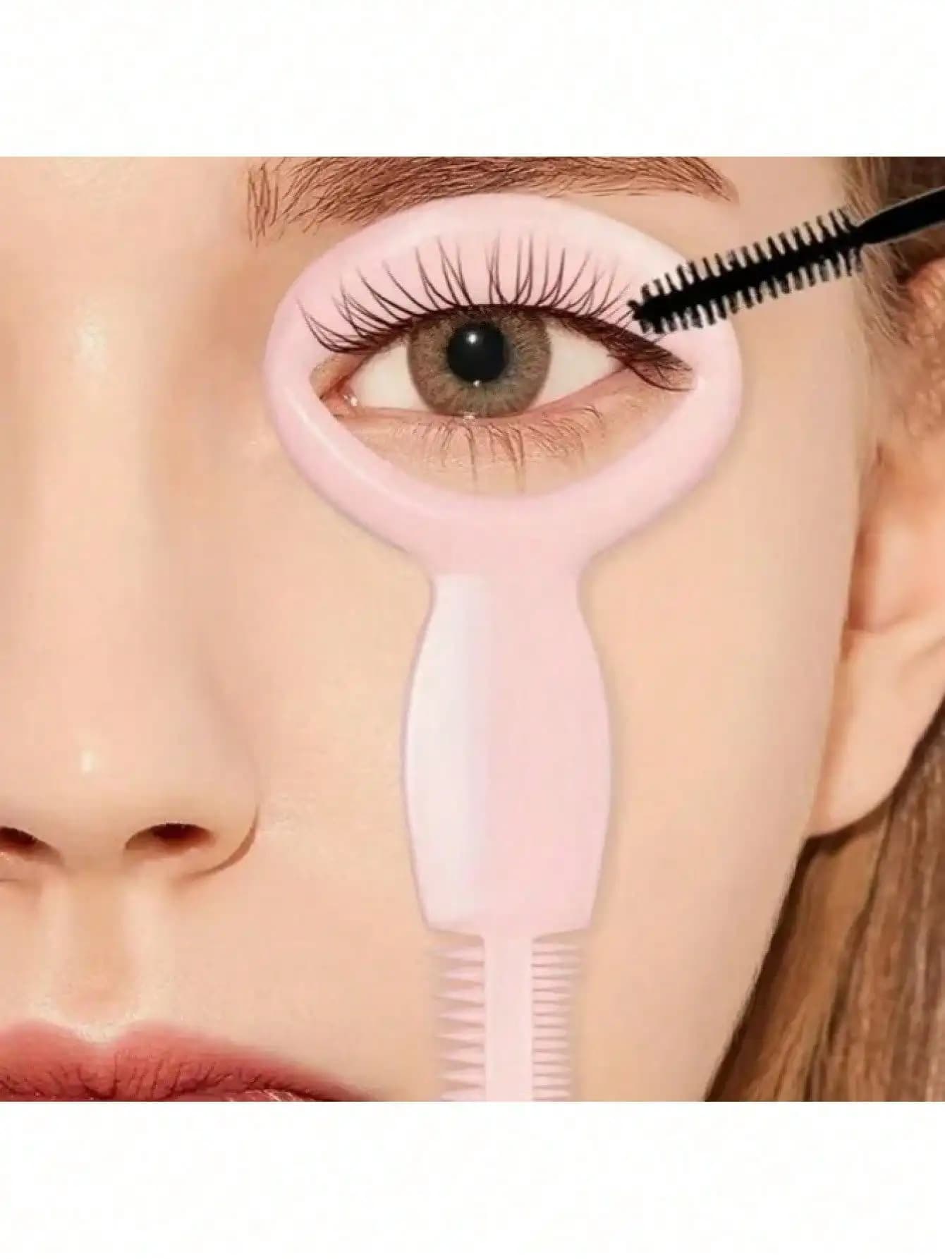 Set of eyelashes and combs for eyelashes 3 in 1 – Protection for mascara, metal comb and eyebrow brush for eyelashes without grooves and perfect eyebrows