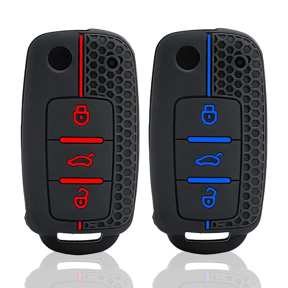 Cover per chiave auto in silicone alla moda per VW Volkswagen Polo Tiguan Passat B5 B6 B7 Golf 4 5 6 MK6 Jetta Lavida Skoda Octavia Seat