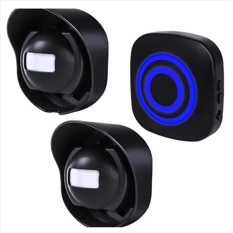 Cancello Ingresso Visitatore Campanello per porta Allarme campanello AC110-240V Sensore di movimento wireless Campanello Campanello (A) Spina UE-ABPS