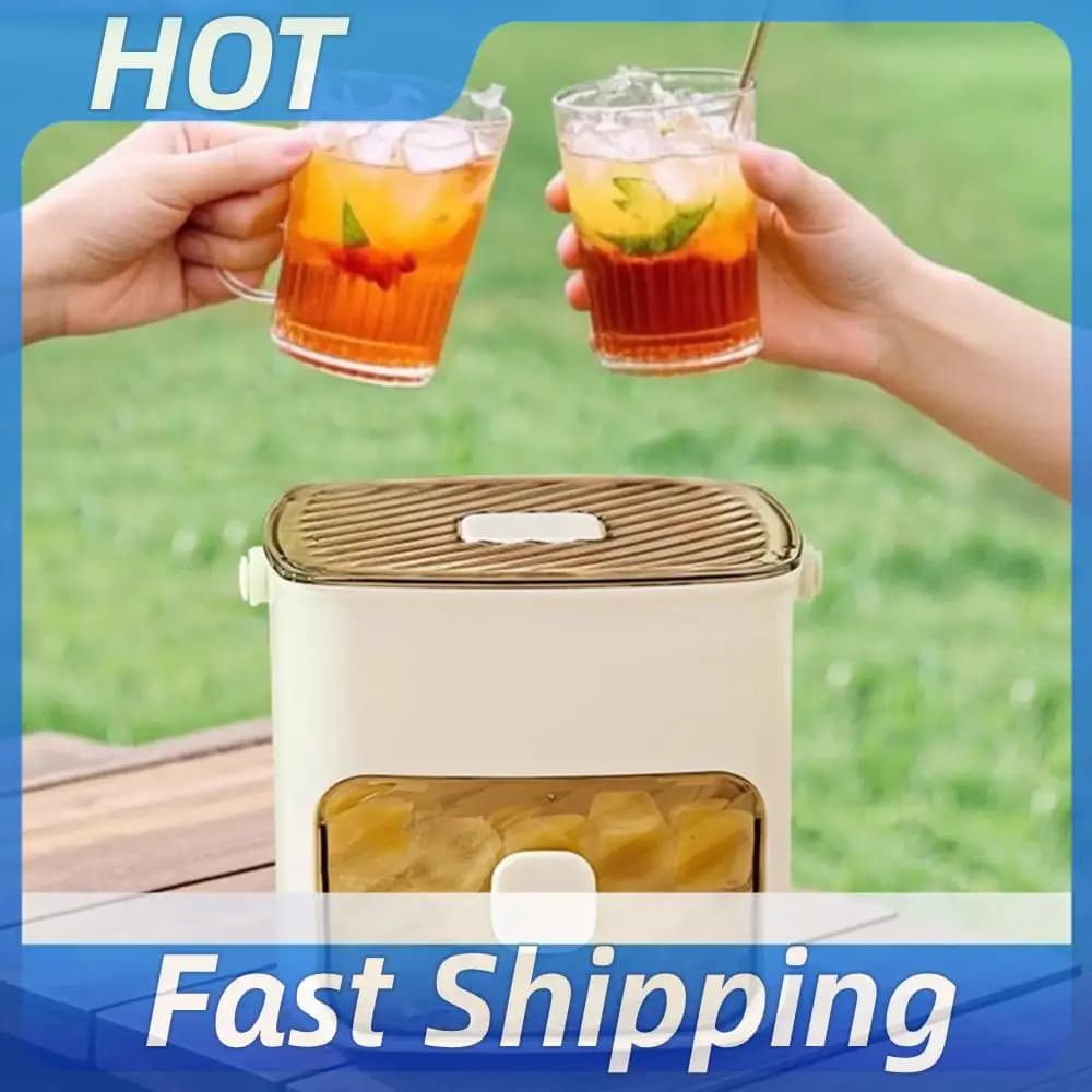 Macchina per il Ghiaccio Portatile con Maniglia e Cassetto, Produttore di Cubetti di Ghiaccio Compatto per Casa, Cucina, Campeggio, Camper, Ufficio