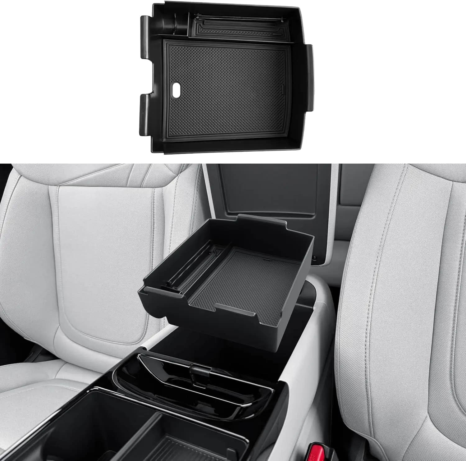 Tucknbox Organizer per console centrale per Hyundai Tucson (limitato)/Tucson Hybrid (2020 (blu/sel convenienza/linea N/limitata) scatola per auto