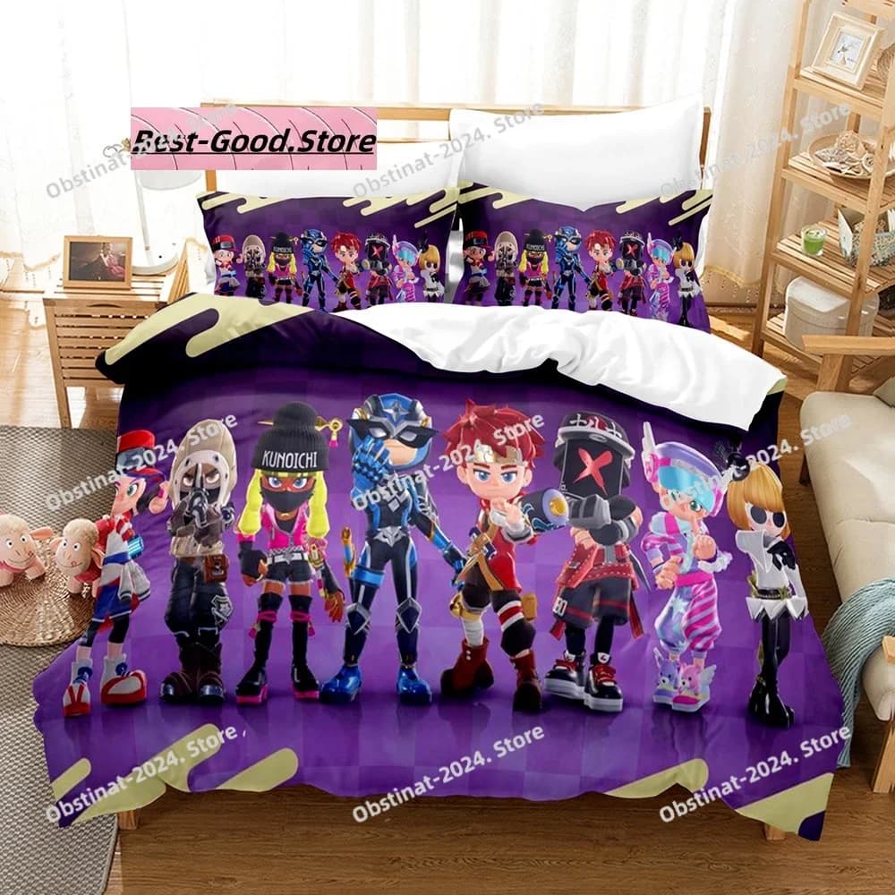 2025 Top Game Ninjala Set biancheria da letto Copripiumino Completo Queen King Size Federa Letto Stampato Set letto Aldult Camera da letto per bambini Singolo Twin