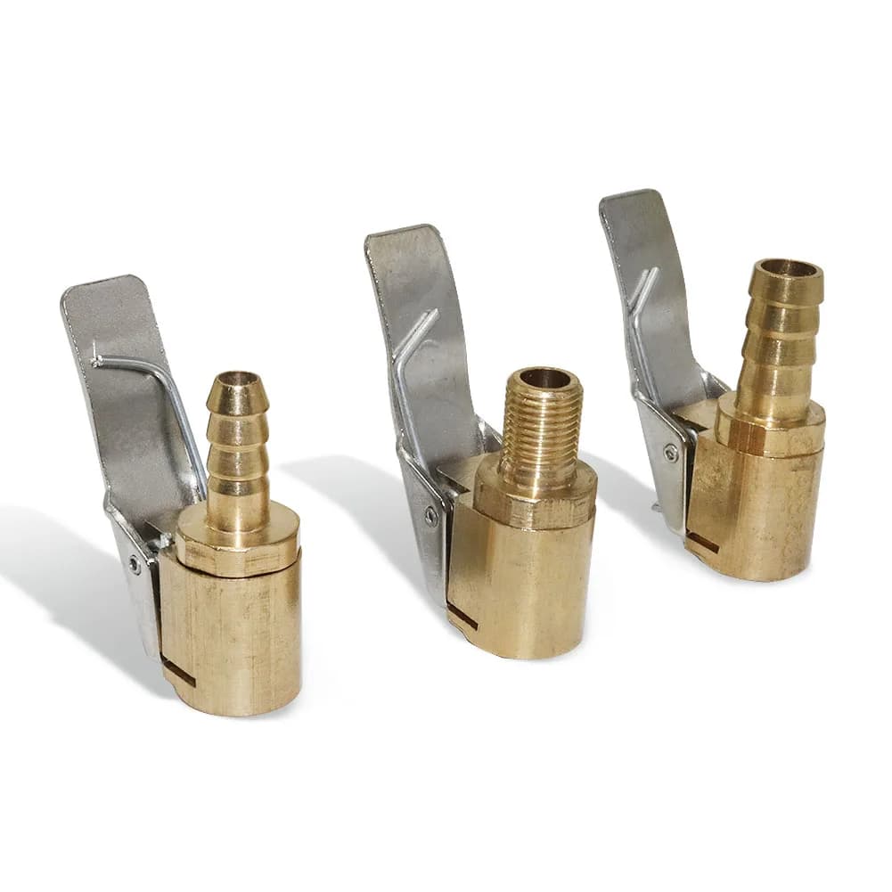 Auto Pneumatico Aria Mandrino Pompa di Gonfiaggio Valvola Connettore Clip-on Adattatore Auto In Ottone 6mm 8mm Valvola Ruota Pneumatico Per Pompa Gonfiabile