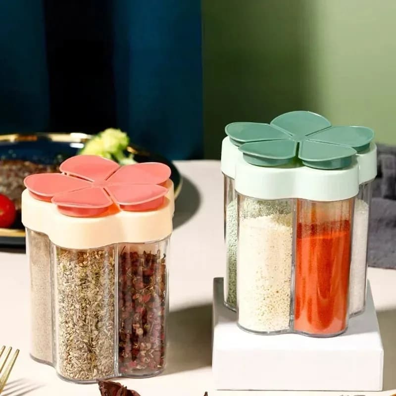 1 Pcs Seasoning Jar Plastic Container Seasoning Bottle Spice Organizer Outdoor Camping Seasonins Containers Kitchen Gadget Sets