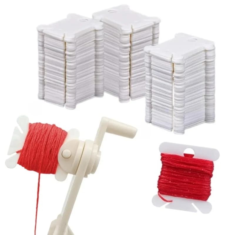 Bobine di filo da ricamo in plastica Organizzatore di filo da ricamo per avvolgitore di bobina di filo per punto croce per riporre il filo da cucito fai-da-te
