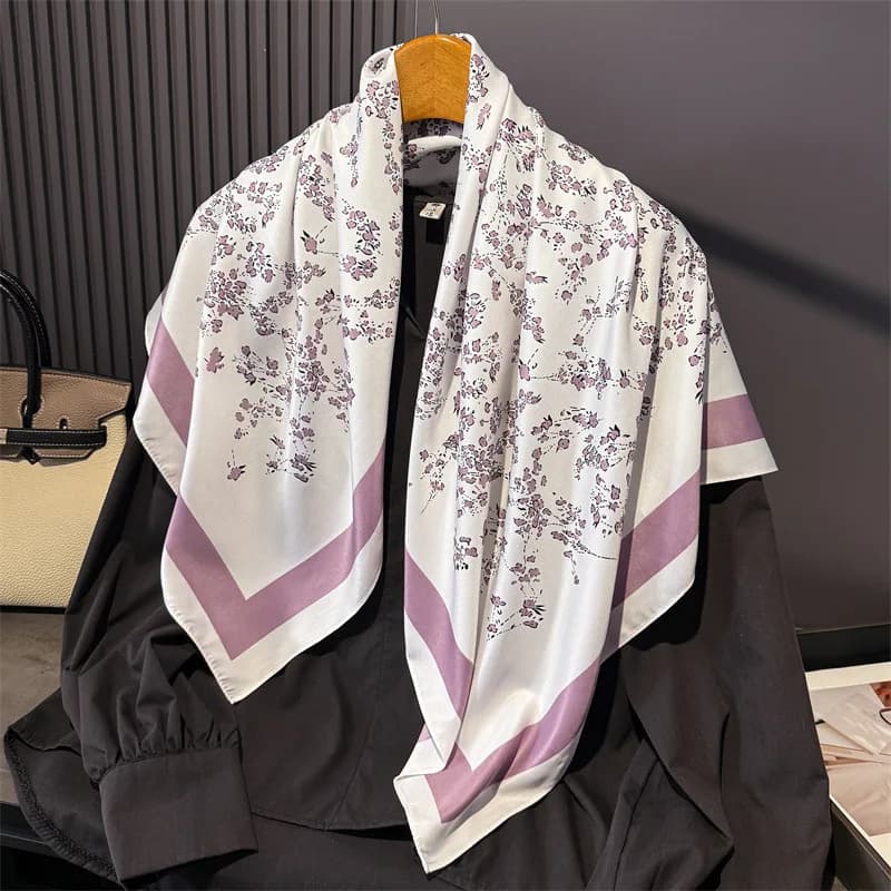 Foulard Quadrato in Seta Twill da Donna, Sciarpa di Lusso, Hijab, Fascia per Capelli, Sciarpa da Donna, Sciarpa Avvolgente, Echarpe, Bandana 2026