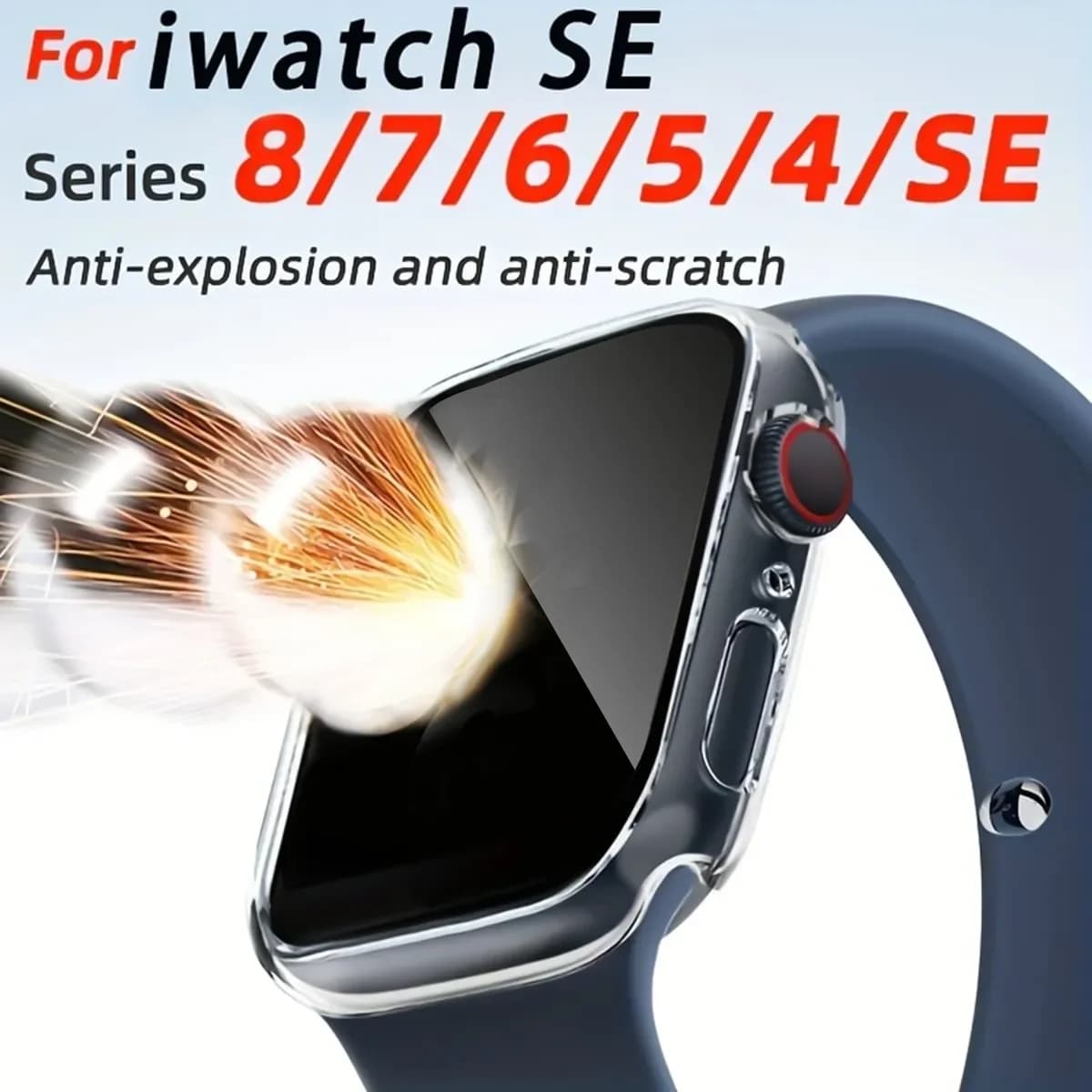 Proteggi schermo per cassa dell'orologio 44mm 40mm 45mm 41mm Proteggi schermo iwatch serie 8 7 6 5 4 SE Accessori