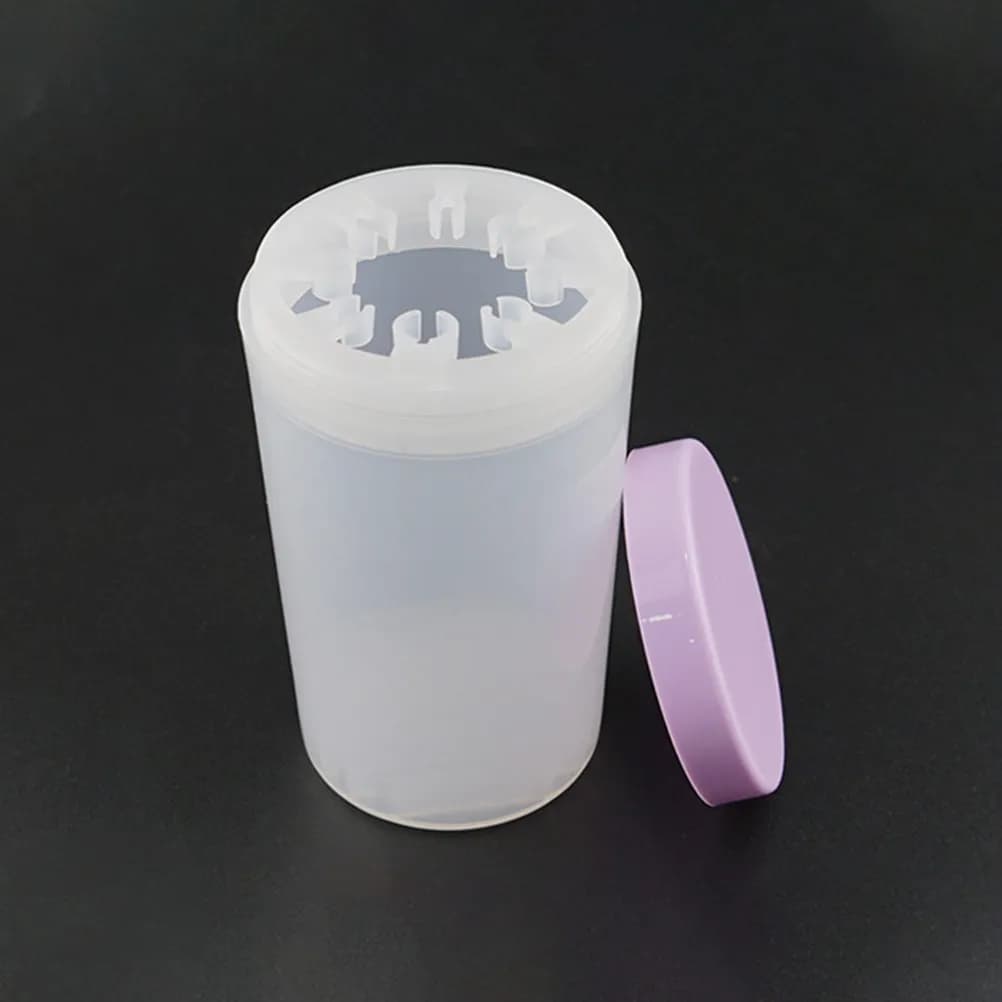 Set di 3 Porta Pennelli per Unghie, per Pennelli da Nail Art, Gel Acrilico e Strumenti per Soak-Off, per Uso Professionale e Domestico