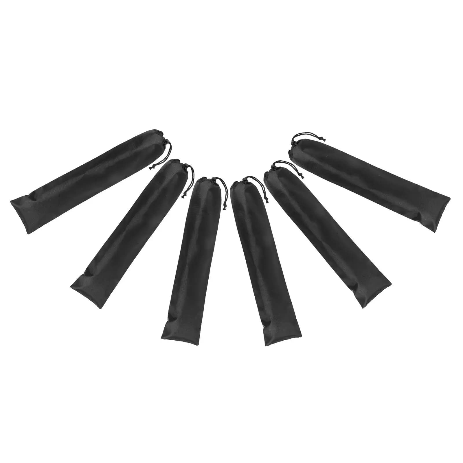 Set di 6 Borse Portaoggetti per Attrezzatura da Campeggio, Sacche con Coulisse per Pali da Tenda, Organizer Portatile per Accessori da Trekking