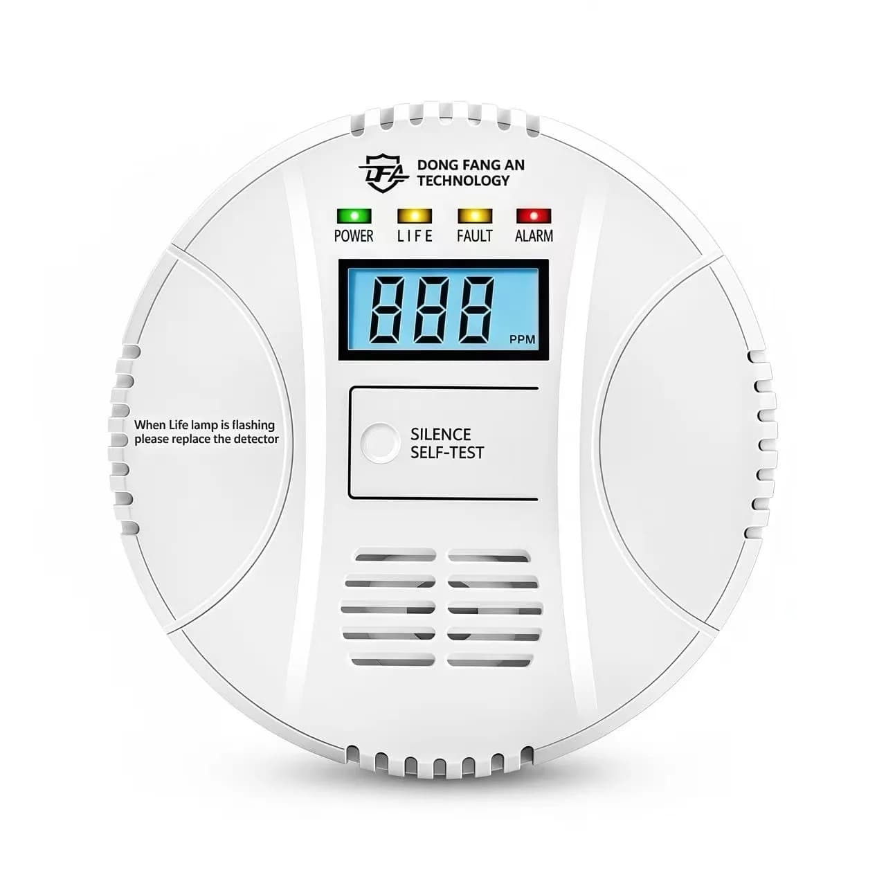 Rilevatori di monossido di carbonio DFA con display digitale LCD e avviso sonoro Sensore di CO Alamm azionato per la casa con EN 50291